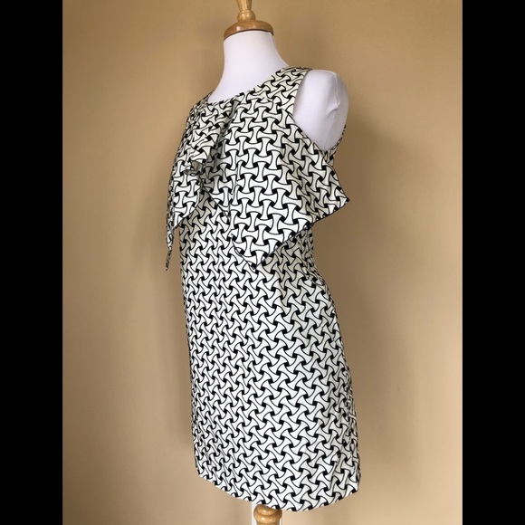 Marni Black/White Textured Dress Sz 40/4 US - Picture 5 of 12